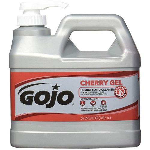 GOJO Cherry Gel Pumice Hand Cleaner, 1/2 Gallon Pump Bottle