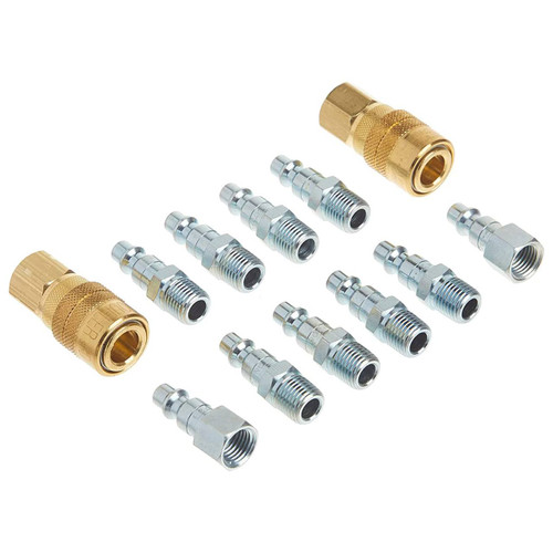 Milton M-style Kwik-Change Air Coupler/Plug Kit, 12-Piece