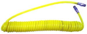Milton Polyurethane Swivel End Recoil Air Hose, 1/4" x 30'
