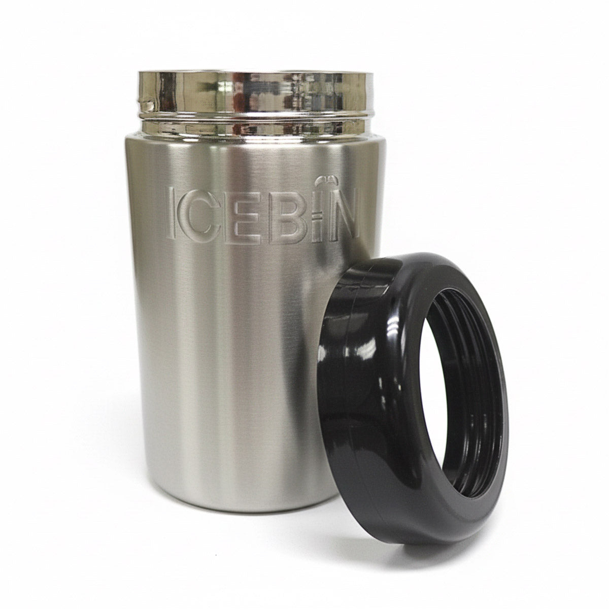 12OZ STAINLESS CAN HOLDER WITH CAP