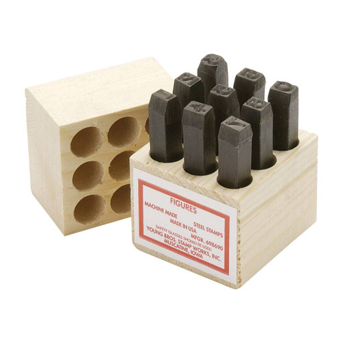 Young Bros. Steel Stamp Set, Figure, 1/8"