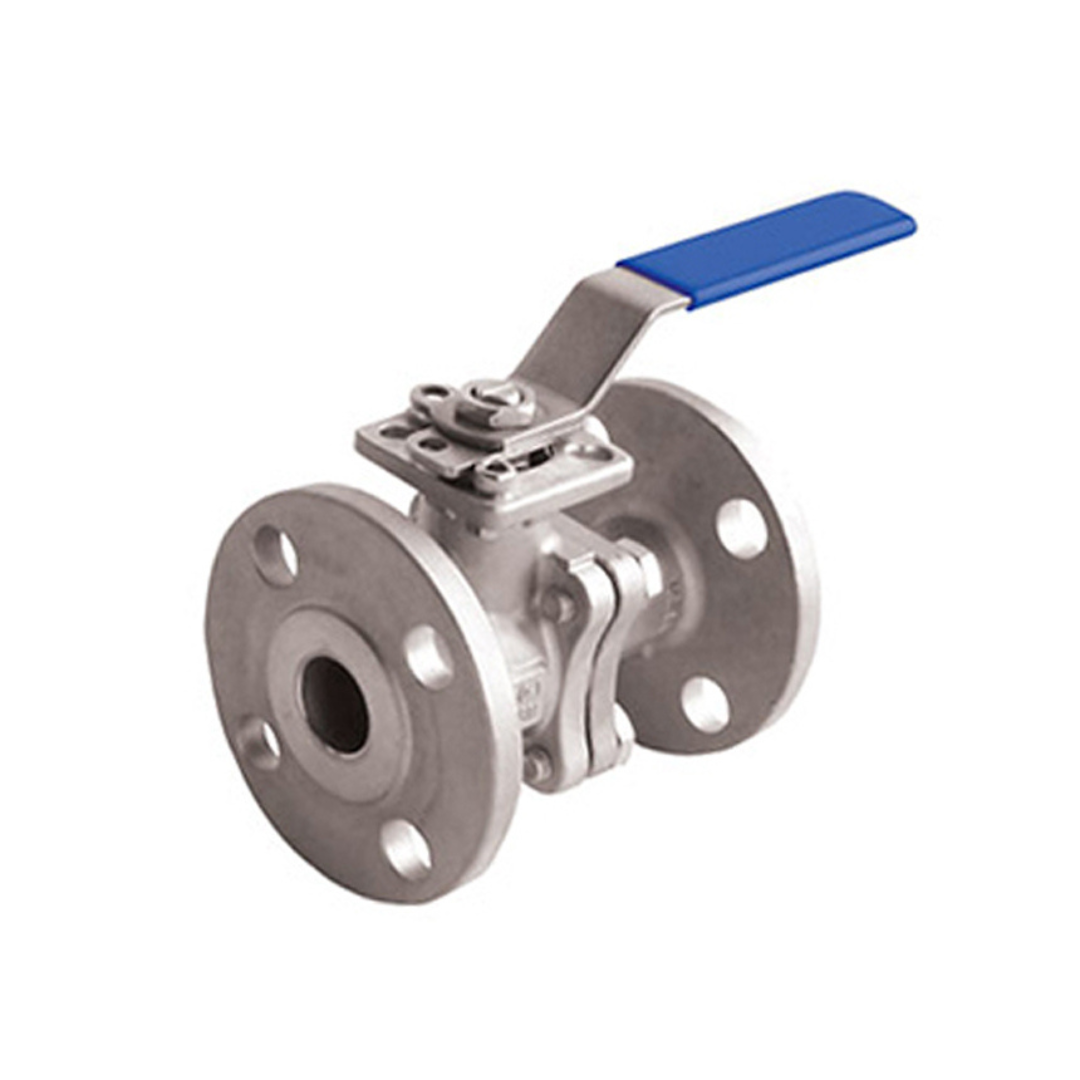 Jomar A2020D-212-V 2-1/2 Inch Stainless Steel V-Ball Valve,2 Piece, Full Port, Flanged Connection, ISO Mounting Pad, Class 150