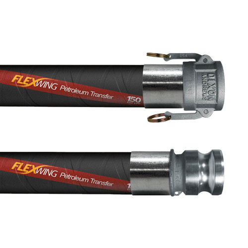 Continental ContiTech Flexwing 1 1/2 in. Petroleum Transfer Hose Assemblies 150 PSI w/ Part C Female Coupler x Part E Male Adapter Ends