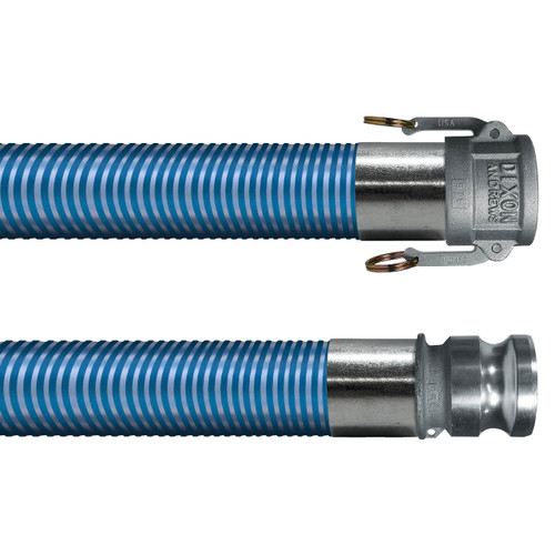 Kuriyama Blue Water BW 3 in. 65 PSI Low Temperature PVC Suction Hose Assemblies w/ C x E Ends