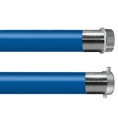 Kuriyama Vinylflow Premium PVC Water Discharge Hose w/ Pin Lug Couplings