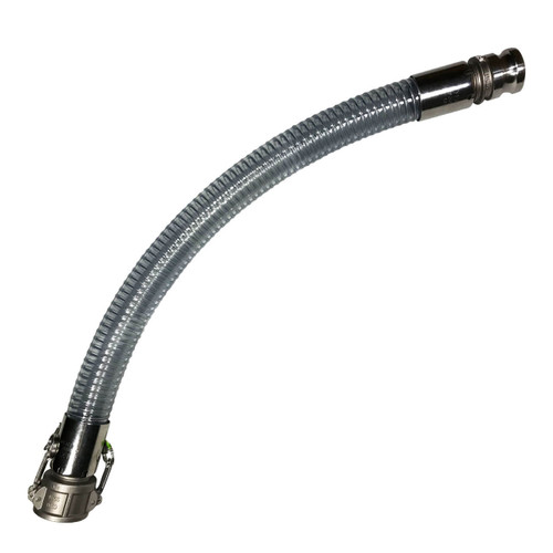 Kuriyama Polywire K7130 Heavy Wall PVC Vacuum/Transfer Hose Stainless C x E Ends