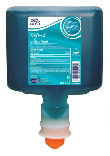 Deb Group Refresh? AntiBac Foam Hand Cleanser, 1.2 L Refills, 3/Case