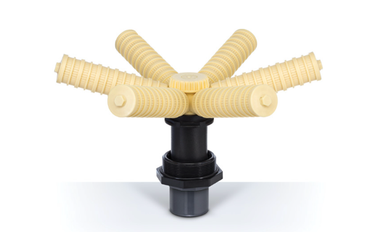 Hydronix AQT-HL-B5669, Aquatrol Hub Distributor, 6 Threaded Laterals, 2" Straight Connect, Solvent , 18-21" Tanks