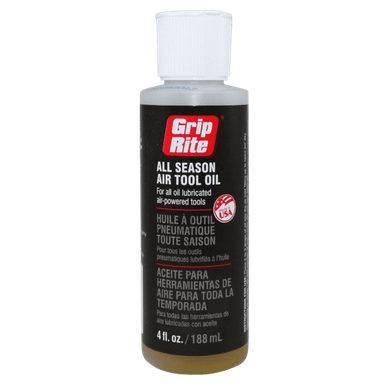 Grip RiteAll Season Air Tool Oil (4 oz Bottle/12 Bottles) #GRTO4AS
