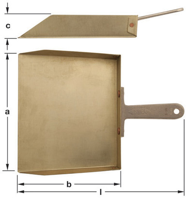 Dust Pan 9x7-1/2" - Non-Sparking, Non-Magnetic D-50