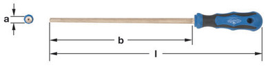 FIle, Round Smooth - Non-Sparking, Non-Magnetic 8392