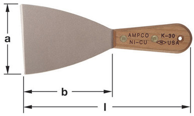 Knife, Putty 3/4" Stiff Blade - Non-Sparking, Non-Magnetic K-15