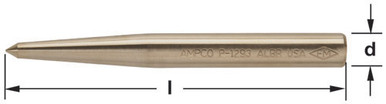 Punch Center 9/16, 4-1/2" OAL - Non-Sparking, Non-Magnetic P-1292A