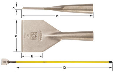 Scraper, 6x2-1/4" Blade Only - Non-Sparking, Non-Magnetic S-23