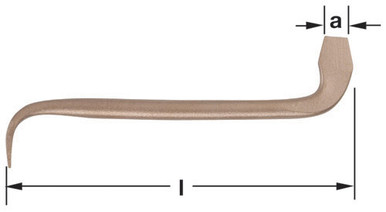 Screwdriver Offset 1/4" - Non-Sparking, Non-Magnetic S-1004B