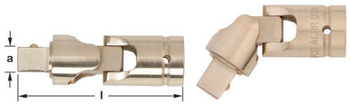 Universal Joint 1"D 6" OAL,- Non-Sparking, Non-Magnetic UJ-1