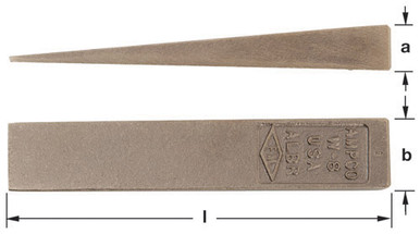 Wedge, Flange 1/2x1x6"OAL - Non-Sparking, Non-Magnetic W-3
