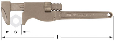 Wrench, Monkey 15" OAL - Non-Sparking, Non-Magnetic W-1148