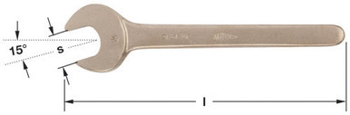 Wrench, Open End 8mm - Non-Sparking, Non-Magnetic 0102