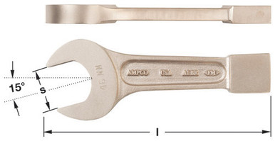 Wrench, Striking Open 2-1/16" - Non-Sparking, Non-Magnetic WSO-2-1/16