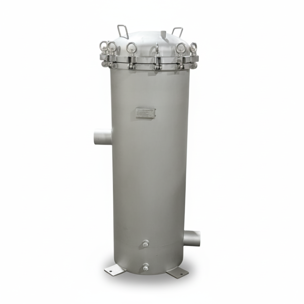 PRM CFX Series 304 Stainless Steel 22 Cartridge Filter Housing, Uses 40 Inch Cartridges, 3 Inch NPT In/Out