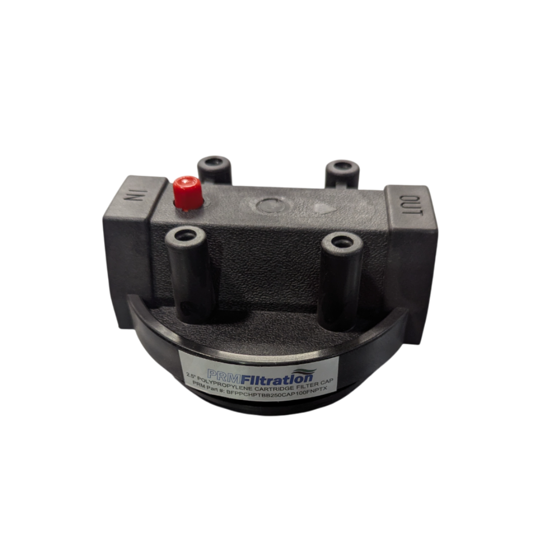 Replacement Black Polypropylene Cap for 2.5 Inch Polypropylene Cartridge Filter Housing