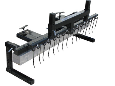 Bluetang 98" Forklift Magnetic Sweeper with Debris Digging Rake BT98
