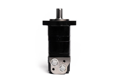 BM5 Hydraulic Motor: 12.2 CID, 1 1/4” Straight Keyed Shaft, 4-bolt flange, Staggered SAE 10 Ports