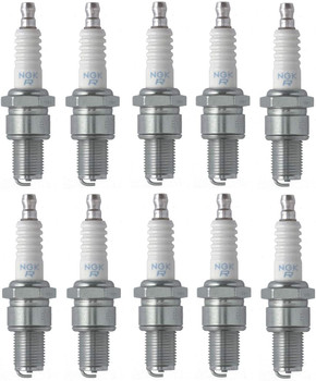 NGK 10 Pack of Genuine OEM Replacement Spark Plugs - BR9ES-10PK