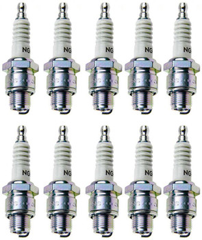 NGK 10 Pack of Genuine OEM Standard Spark Plugs - BU8H-10PK