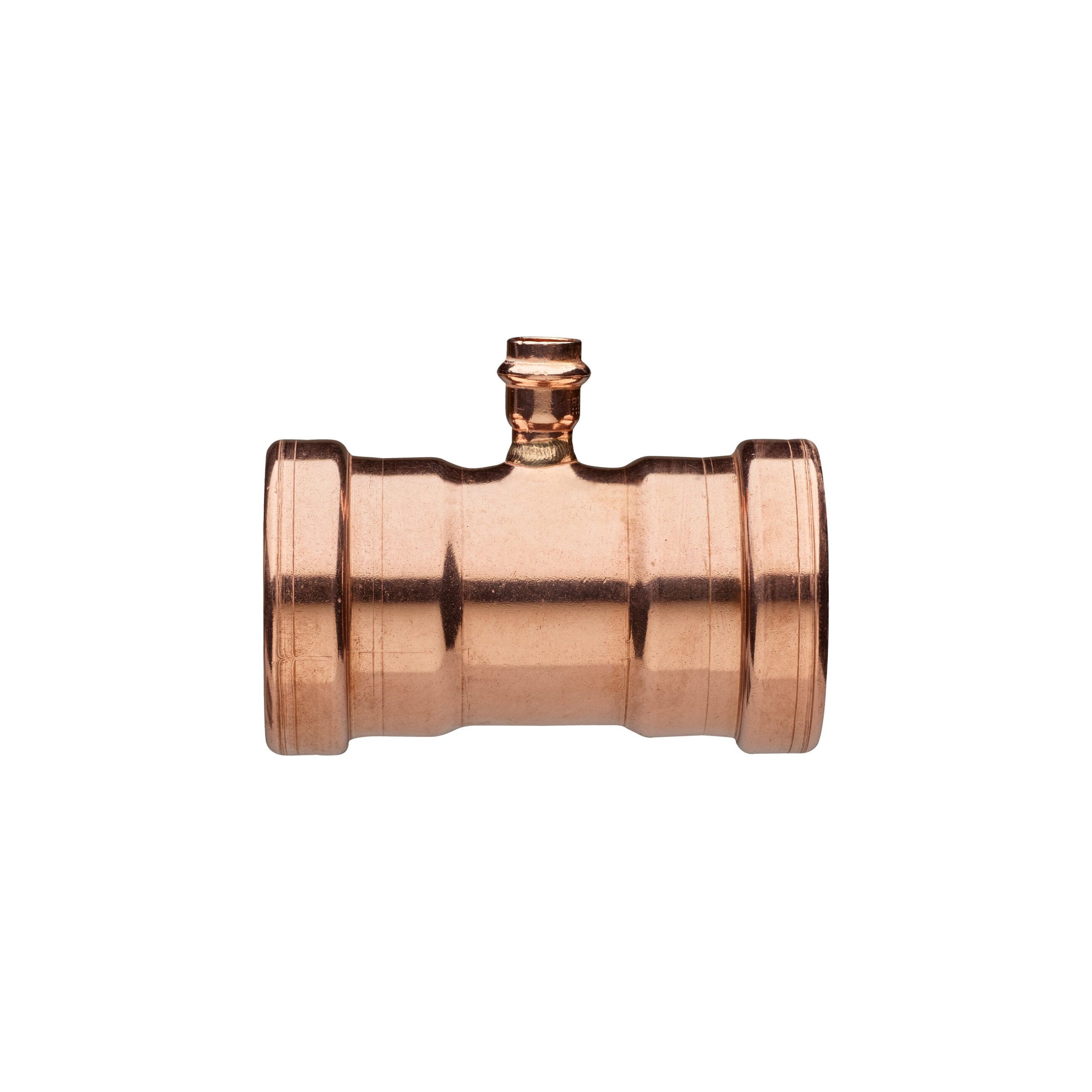 Bonomi 5V3300121207 - 2-1/2 Inch x 2-1/2 Inch x 1-1/4 Inch Copper Press Reducing Tee