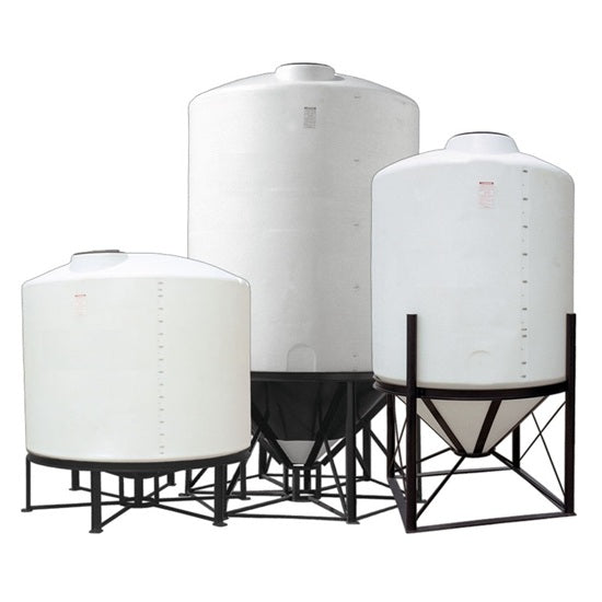 Ace Roto-Mold Cone Bottom Tanks - Dome Top
