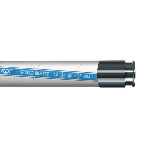 Continental ContiTech Flexwing Food White 2 in. Transfer Hose w/ Tri-Clamp Ends