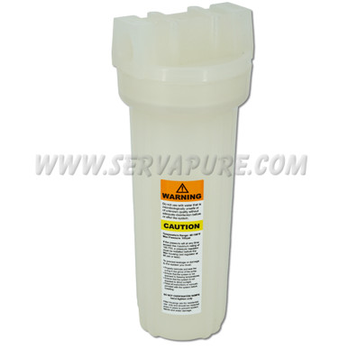 CPF CHPN10A7, 10'' Natural Polypropylene Cartridge Housing, DOE