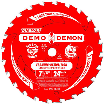 Diablo 10 Pack of Genuine OEM Replacement Circular Saw Blades - D0724DA-10PK