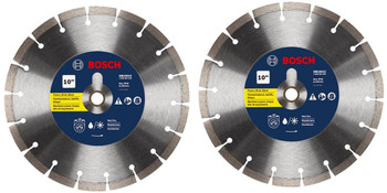 Bosch DB1041 10 Inch Segmented Diamond Circular Saw Blade, 2 Pack