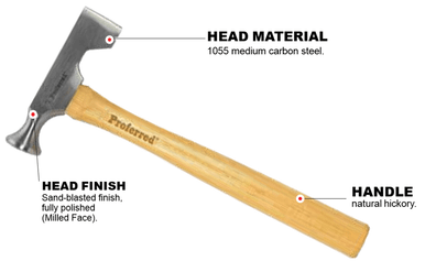 Drywall Milled Face Proferred Hammer (12oz)