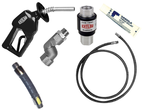 Catlow Diesel Truck Stop Nozzle Complete Hanging Hardware Hose Kit w/Reconnectable Magnetic Breakaway