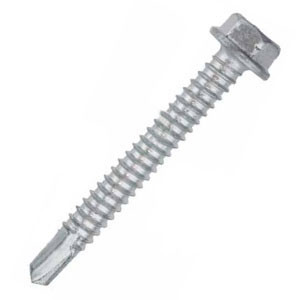 DeWalt #12-24 x 2" Bi-Flex Self-Drilling Screws, Hex Washer Head, #5 Point, Stainless Steel, Stalgard GB #DFSEAJ340 (2,000/Bulk Pkg.)