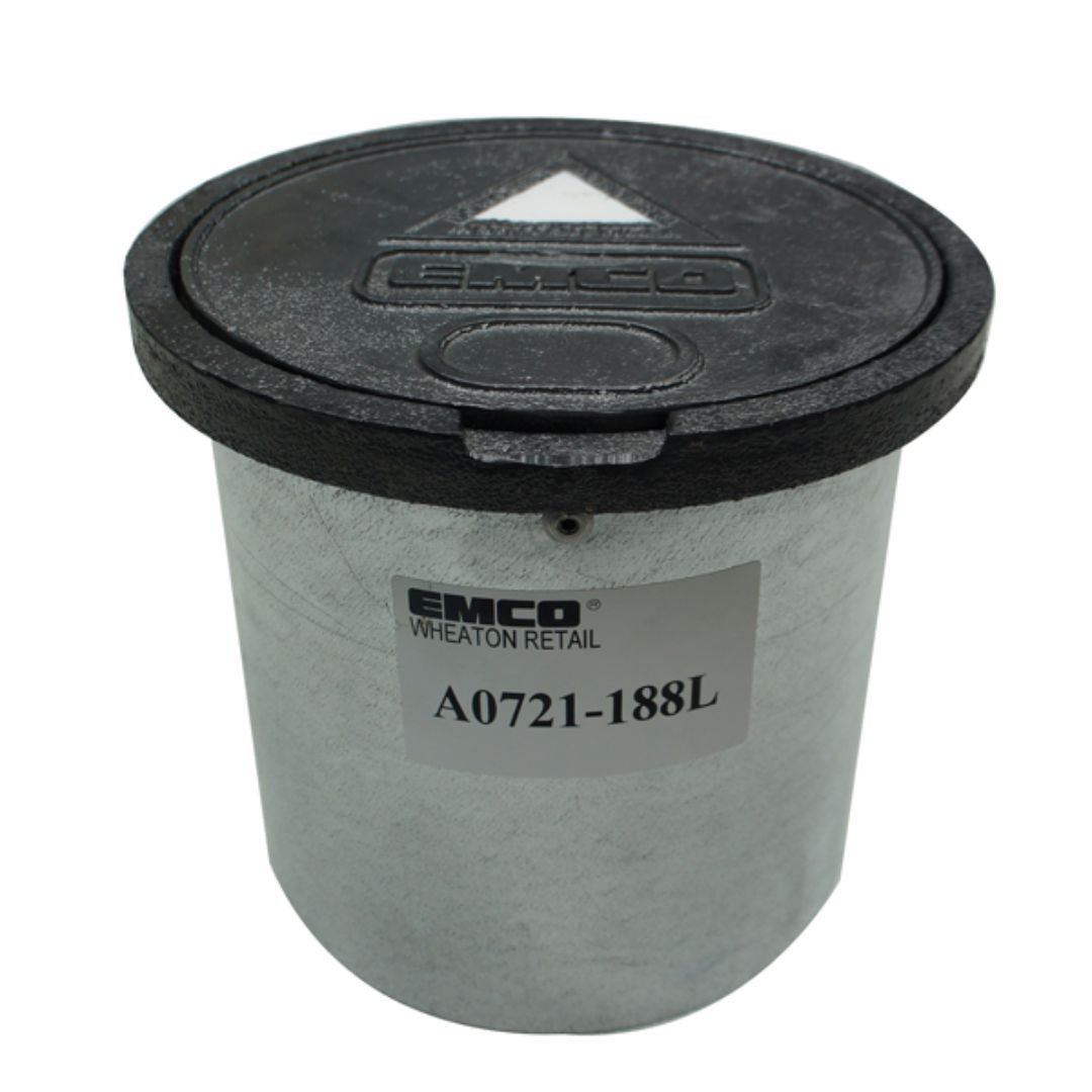 8 Inch X 8 Inch Monitoring Well Manhole, Lay-In Lid, Steel Skirt - A0721-188L