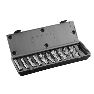 High Speed Steel Annular Cutter Set - 10 Piece, 1" Depth of Cut HSS.KIT/10S-I1