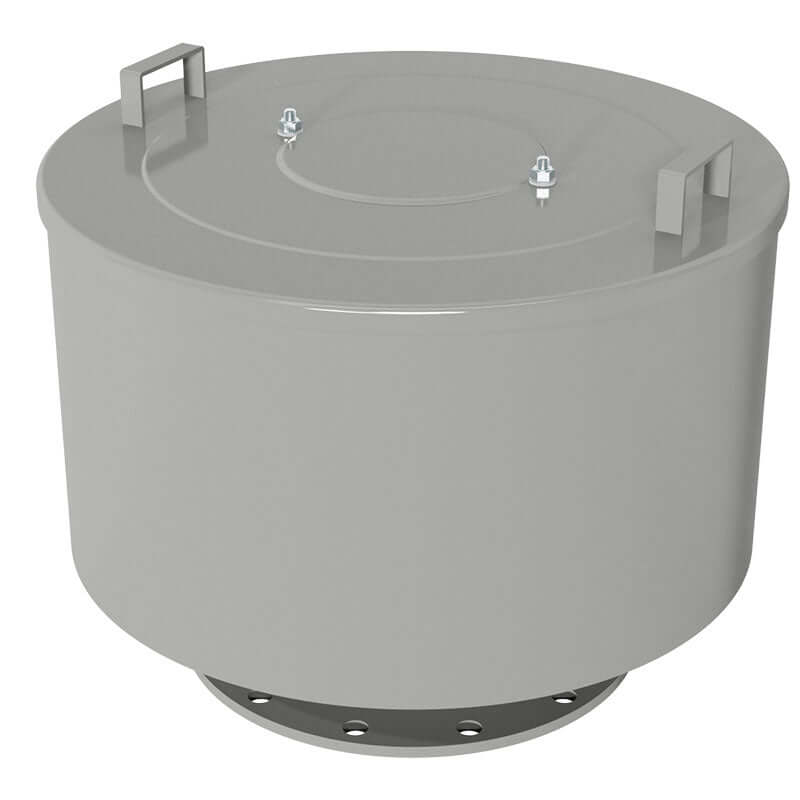 Solberg Filter Silencer With Standard Filter, Flanged, FS-385P-800F