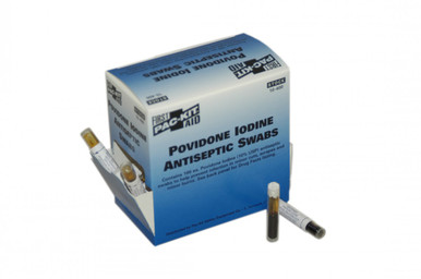 Povidone Iodine First Aid Antiseptic Swab (Box of 100) 10-400