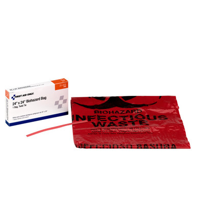 Biohazard Bag with Tie, 1 per Box 21-022