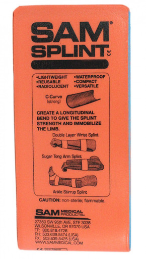 Sam Splint, 9" Length x 4" Width, Junior 30-202