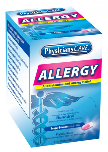 PhysiciansCare Antihistamine Allergy Medication, 50 Doses 90036