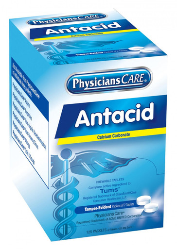 PhysiciansCare Antacid, 125x2 per Box 90110