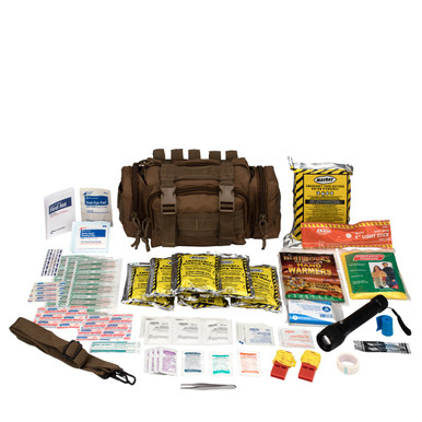 Camillus First Aid 3 Day Survival Kit with Emergency Food and Water, Black (73 Piece Kit) 90454