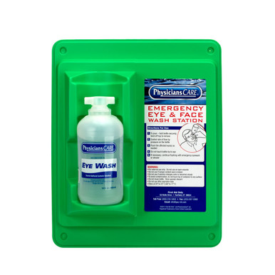 Wall Mountable Eyewash Station with Single 16 oz. Bottle 90499