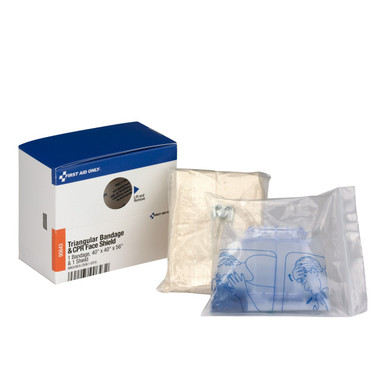 SmartCompliance Refill Triangular Bandage & CPR Face Shield, 1 Bandage & 1 Shield per Box 90643